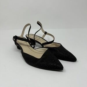 LifeStride Shoes Womens Size 8.5M Glitter Heels Soft System Slingback Dress